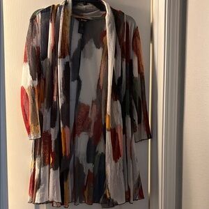 Ali Miles Multicolor Abstract Cardigan